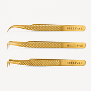 Professional Tweezer Set Trio met isolatie, one by one en volume tweezer